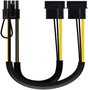 Aisens Cable de Alimentación Tarjeta Gráfica 2x Molex 4 pin a PCI-E 6+2 pin Negro 20 cm